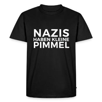 Antifa T-Shirt Rassimus vs right Gift idea - Men's Premium Organic T-Shirt - black - Front - Nico (187cm)