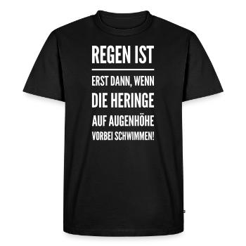 Mer du Nord T-Shirt Moin Du nord de l’Allemagne idée cadeau - T-shirt Premium bio Homme - noir - Devant - Nico (187cm)