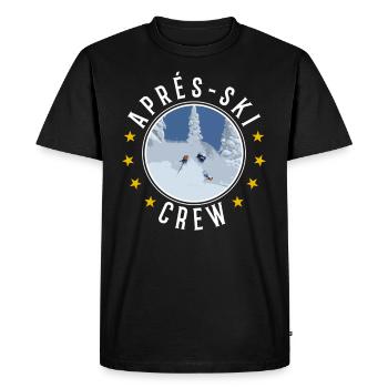 Ski cadeau neige vacances d'hiver - T-shirt Premium bio Homme - noir - Devant - Nico (187cm)