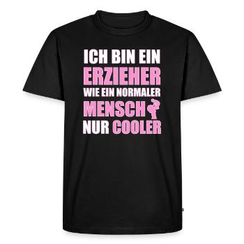 Cadeaux pour les éducatrices éducatrices t-shirts - T-shirt Premium bio Homme - noir - Devant - Nico (187cm)