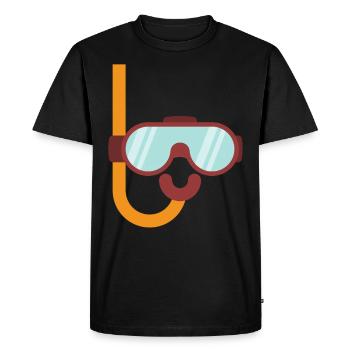 Cadeau plongée plongeur - T-shirt Premium bio Homme - noir - Devant - Nico (187cm)