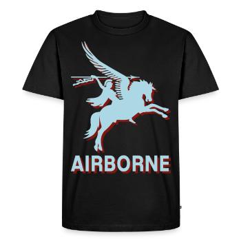Arnhem Oosterbeek Parachute Regiment Airborne Para - Men's Premium Organic T-Shirt - black - Front - Nico (187cm)