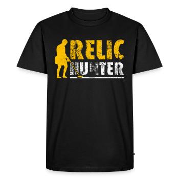 Metal Detector Locator Gift T-Shirt - Men's Premium Organic T-Shirt - black - Front - Nico (187cm)