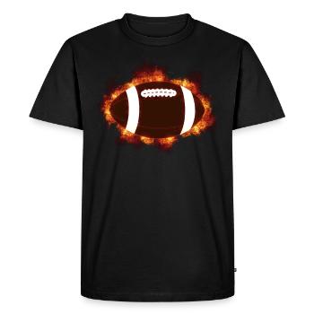 Idée de cadeau pour les fans de l'équipe de rugby à XV - T-shirt Premium bio Homme - noir - Devant - Nico (187cm)