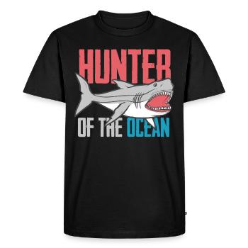 Requin - cadeau de océan de chemise de vacances de plage - T-shirt Premium bio Homme - noir - Devant - Nico (187cm)
