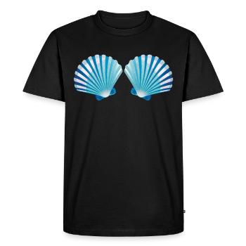 Costume de soutien-gorge de coquille de mer de sirène - T-shirt Premium bio Homme - noir - Devant - Nico (187cm)