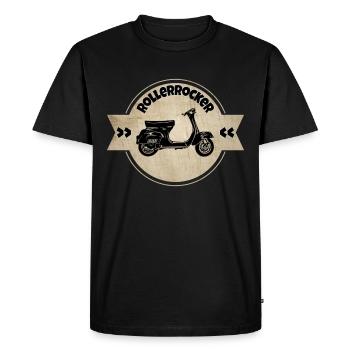 ROLLER Roller rocker retro roller - Men's Premium Organic T-Shirt - black - Front - Nico (187cm)