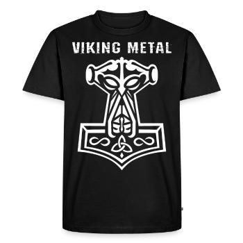 Viking - Men's Premium Organic T-Shirt - black - Front - Nico (187cm)