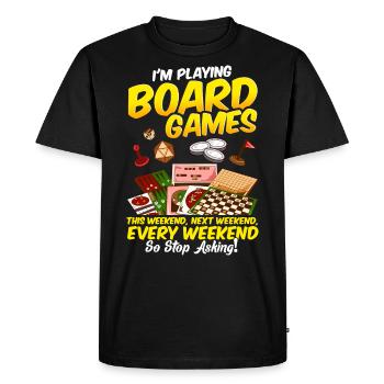 Jeux de société jeux de société soirée de jeu - T-shirt Premium bio Homme - noir - Devant - Nico (187cm)