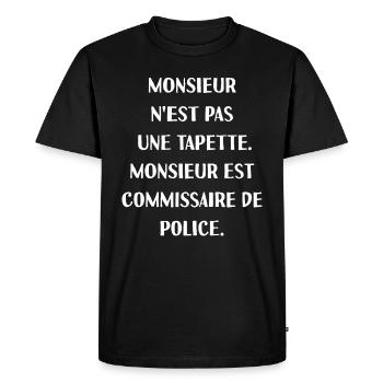 cité de la peur textes drôles - T-shirt Premium bio Homme - noir - Devant - Nico (187cm)