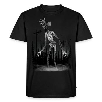 Le Sirenhead - T-shirt Premium bio Homme - noir - Devant - Nico (187cm)