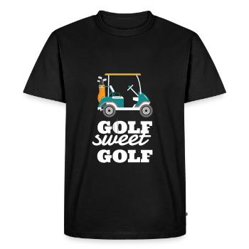 Golf Sweet Golf - T-shirt Premium bio Homme - noir - Devant - Nico (187cm)