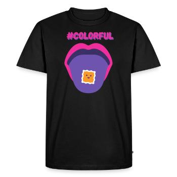 Techno Acid Psy Party Célébration swag drôle Goa - T-shirt Premium bio Homme - noir - Devant - Nico (187cm)