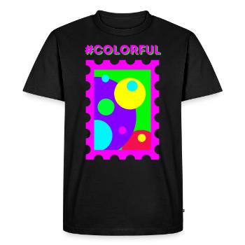 Colorful Techno Acid Psy Party Feiern swag - Männer Premium Bio T-Shirt - Schwarz - Vorne - Nico (187cm)