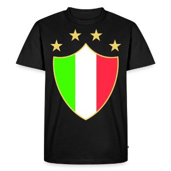 Italia amusant - T-shirt Premium bio Homme - noir - Devant - Nico (187cm)