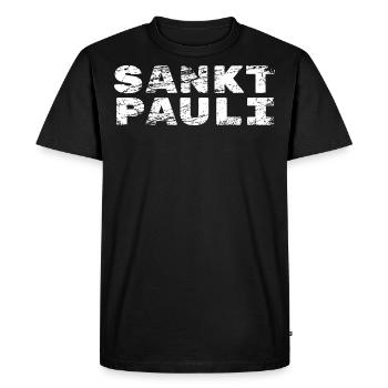 conception de st paulians st pauli - T-shirt Premium bio Homme - noir - Devant - Nico (187cm)