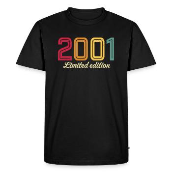 limited edition 2001 retro 2001 - Men's Premium Organic T-Shirt - black - Front - Nico (187cm)