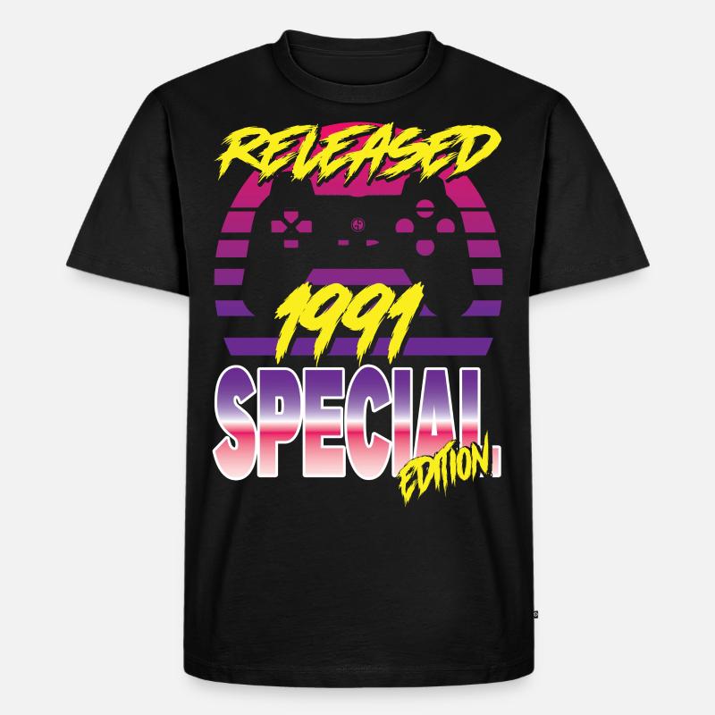 Released 1991 Special Edition - Männer Premium Bio T-Shirt - Schwarz