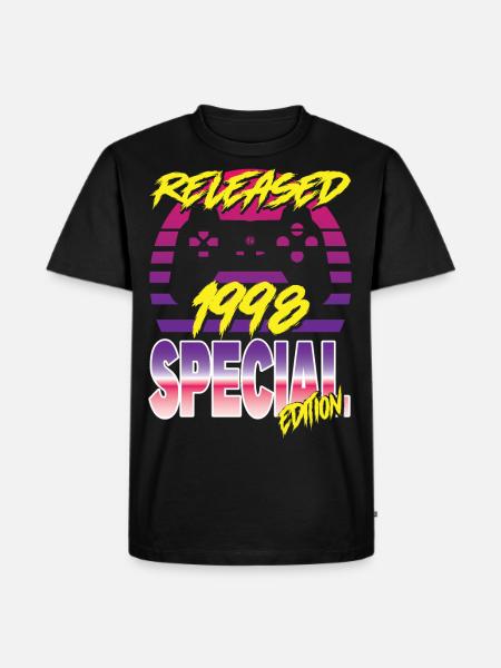 Released 1998 Special Edition - Männer Premium Bio T-Shirt - Schwarz