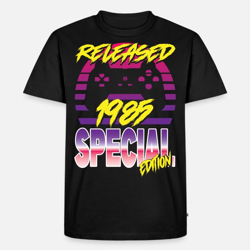 Released 1985 Special Edition - Männer Premium Bio T-Shirt - Schwarz