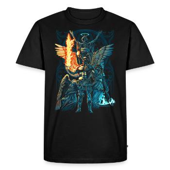 Archange - T-shirt Premium bio Homme - noir - Devant - Nico (187cm)