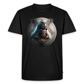 Viking - Men's Premium Organic T-Shirt - black - Front - Nico (187cm)