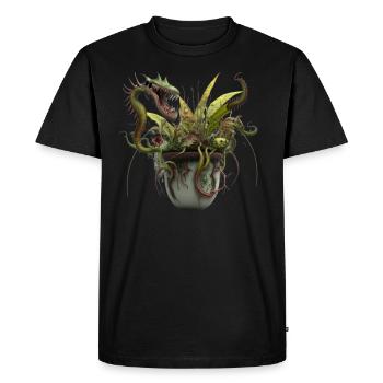 Carnivorous plants: The next scare? - Men's Premium Organic T-Shirt - black - Front - Nico (187cm)