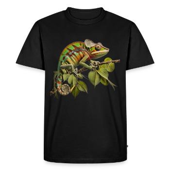 Glamour caméléon - T-shirt Premium bio Homme - noir - Devant - Nico (187cm)