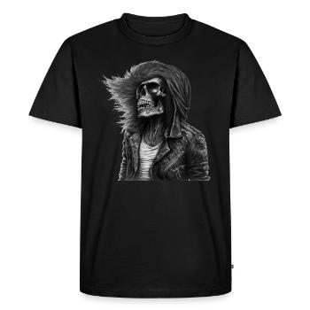 Crâne de Rockers - T-shirt Premium bio Homme - noir - Devant - Nico (187cm)