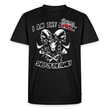 Dead Sheep of the Family - Men's Premium Organic T-Shirt - black - Front - Nico (187cm)