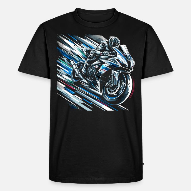 Speed Spectrum - Männer Premium Bio T-Shirt - Schwarz
