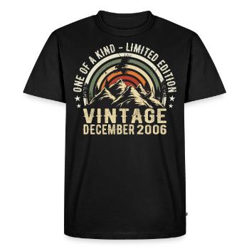 December 2006 - Excellent since December 2006 - Men's Premium Organic T-Shirt - black - Front - Nico (187cm)