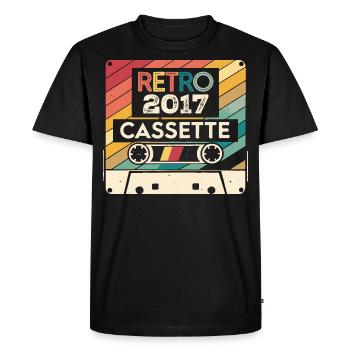 Retro 1975 Vintage 2017 - Cadeau Anniversaire 2017 - T-shirt Premium bio Homme - noir - Devant - Nico (187cm)