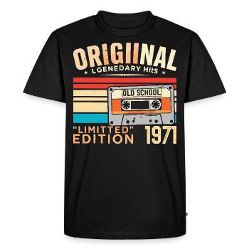 Original 1971, Légendaire depuis 1971 Vintage 1971 - T-shirt Premium bio Homme - noir - Devant - Nico (187cm)