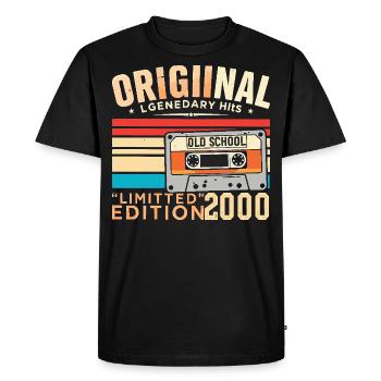 Original 2000, Légendaire depuis 2000 Vintage 2000 - T-shirt Premium bio Homme - noir - Devant - Nico (187cm)