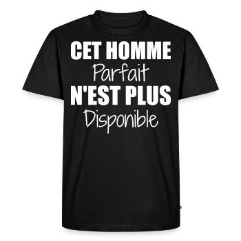 This perfect man is no longer available as a couple - Men's Premium Organic T-Shirt - black - Front - Nico (187cm)