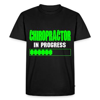 Physiotherapist Chiropractor Physiotherapy - Men's Premium Organic T-Shirt - black - Front - Nico (187cm)