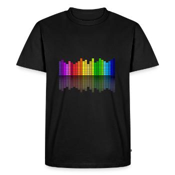 but égalisateur - T-shirt Premium bio Homme - noir - Devant - Nico (187cm)
