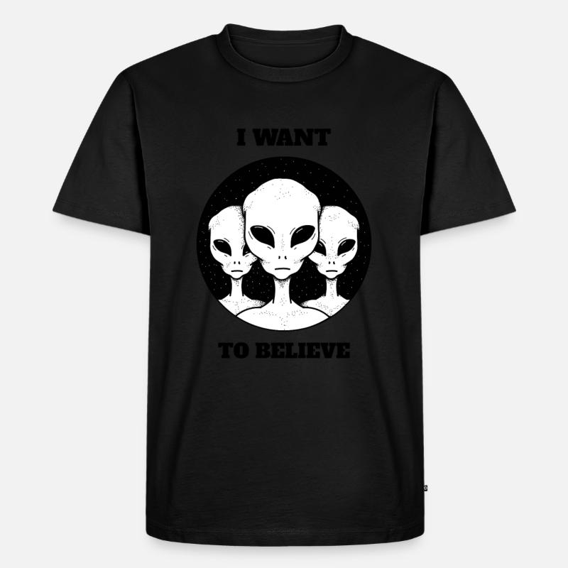 Alien - witziges TShirt - Männer Premium Bio T-Shirt - undefined