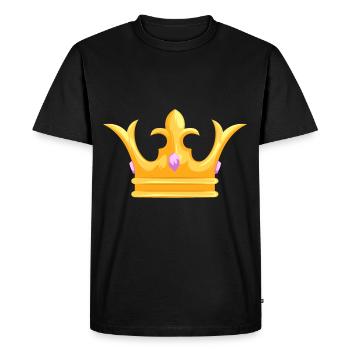 Couronne - Couronne - T-shirt Premium bio Homme - noir - Devant - Nico (187cm)