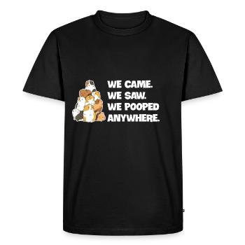 Design de cobaye pour un éleveur de cobaye - T-shirt Premium bio Homme - noir - Devant - Nico (187cm)