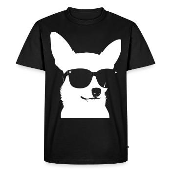 Funny Chihuahua wearing Sunglasses Chihuahuas - Men's Premium Organic T-Shirt - black - Front - Nico (187cm)