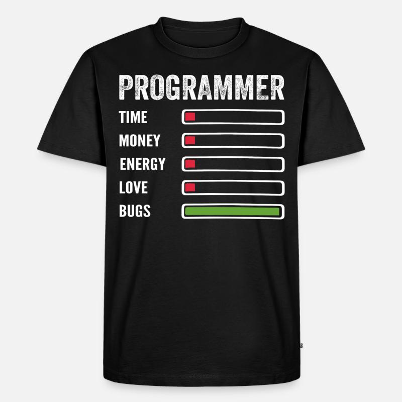 développeur humour programmeur codeur code - T-shirt Premium bio Homme - noir