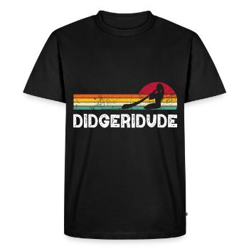 Didgeridude - Men's Premium Organic T-Shirt - black - Front - Nico (187cm)