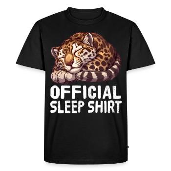Chemise de nuit officielle Clouded Clouded Leopard - T-shirt Premium bio Homme - noir - Devant - Nico (187cm)