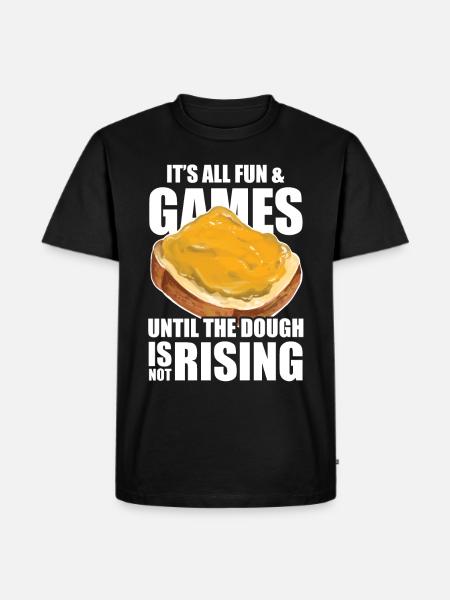 Funny Bread Baking - Men's Premium Organic T-Shirt - black