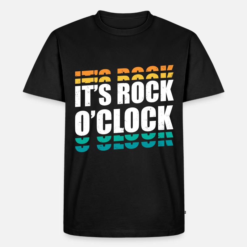 It’s Rock O’Clock - Géologue - T-shirt Premium bio Homme - noir
