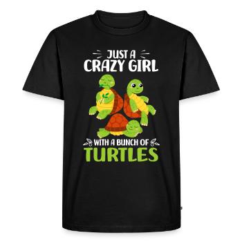 Turtle lover | Turtle Gifts - Men's Premium Organic T-Shirt - black - Front - Nico (187cm)