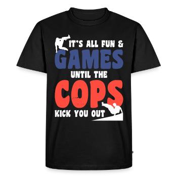Parkour Design pour Freerunner | Freerunning - T-shirt Premium bio Homme - noir - Devant - Nico (187cm)