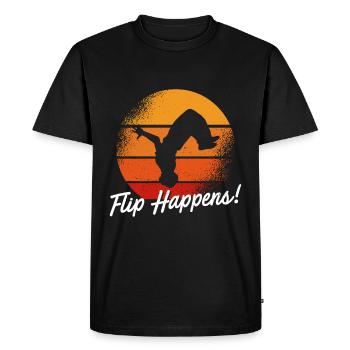 Parkour Design pour Freerunner | Freerunning - T-shirt Premium bio Homme - noir - Devant - Nico (187cm)